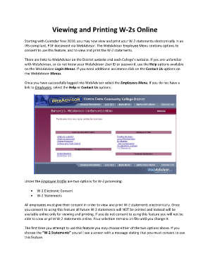 W-2 Electronic Consent Form