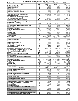 Week at a glance fillable calander form