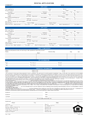 Rental Application Form