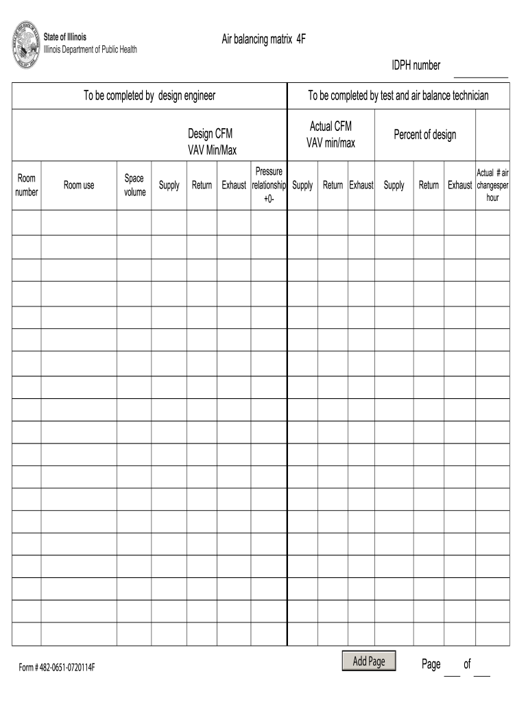 Air Balance Report Form - Fill Online, Printable, Fillable, Blank Throughout Air Balance Report Template