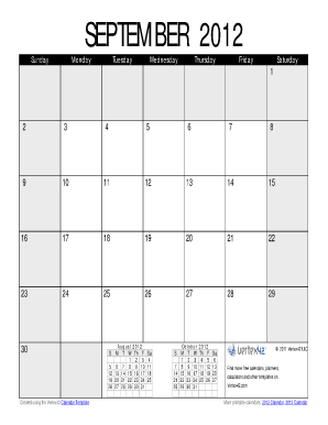November 2012 Calendar. Download a free printable November 2012 calendar. Find more free calendars, planners, and templates on Vertex42.com
