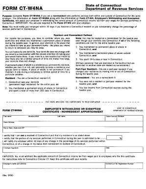 2019 CT W 4 Form Printable