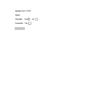 Event Attendance Form