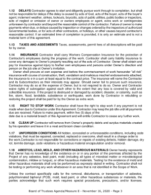 Construction Proposal and Agreement Projects under 50000