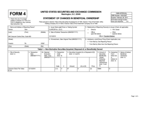 Form 4 Statement of Changes in Beneficial Ownership