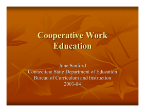 Microsoft PowerPoint - Cooperative Work Educationppt - sde ct