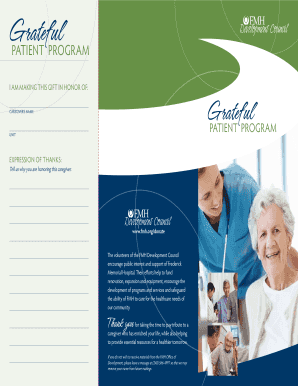 Grateful Patient Program Donation Form