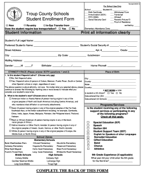 Student Enrollment Form