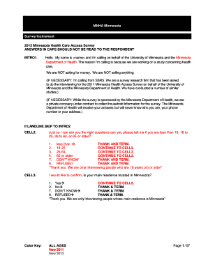 Minnesota Health Care Access Survey