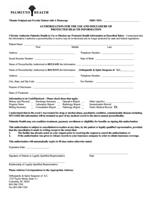 HIPAA Authorization Form