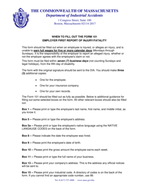 Employer First Report of Injury/Fatality
