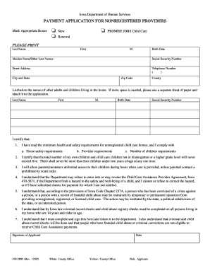 Iowa Child Care Assistance Provider Agreement