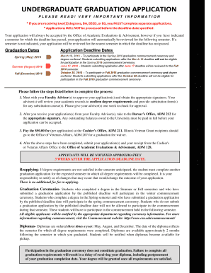 Undergraduate Graduation Application