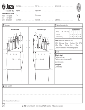 Foot-Toe-Portion Order Form