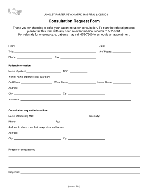 Consultation Request Form