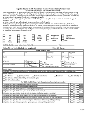Sedgwick County Health Department Vaccine Consent Form