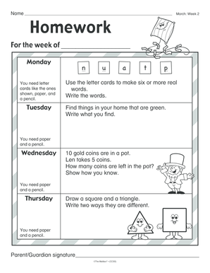 Weekly Homework Assignment