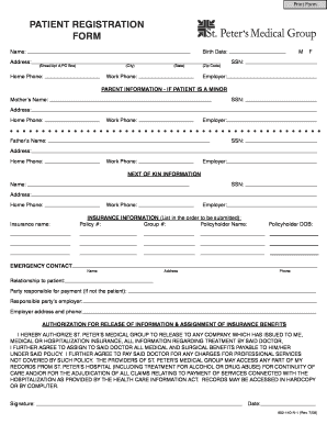Patient Registration Form