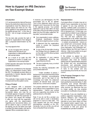 IRS Tax-Exempt Status Appeal Guide
