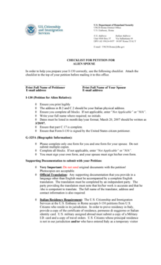 In order to help you prepare your I-130 correctly use the following - photos state