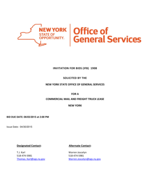 Commercial Mail and Freight Truck Lease - ogs ny