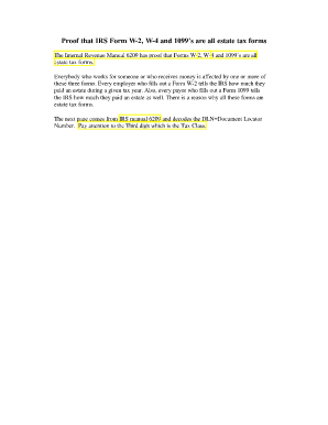 IRS Form Classification Guide