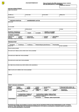 Finnish Debt Restructuring Application