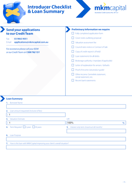 Australian Loan Application Checklist