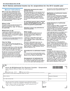 North Dakota Form 40-ES