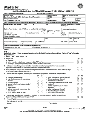 MetLife Employee Health Insurance Application