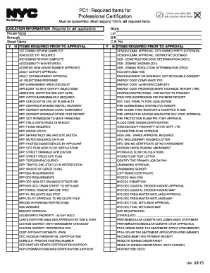 Professional Certification Application Checklist