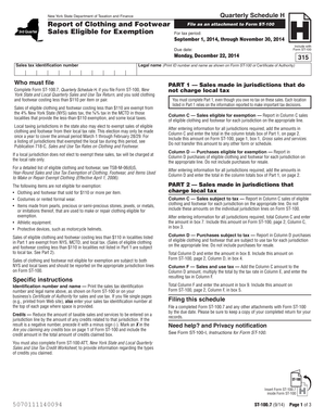 New York State Quarterly Schedule H