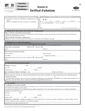 Demande de Certificat d’urbanisme