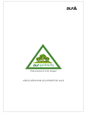 Residential Plot Allotment Application