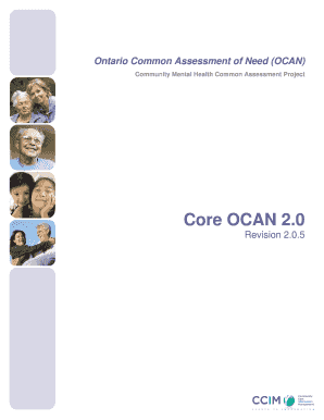 Ontario Common Assessment of Need Form