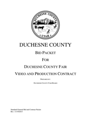 Duchesne County Fair Video and Production Contract