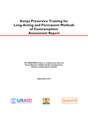 Kenya Preservice Training for Long-Acting and Permanent Methods - pdf usaid