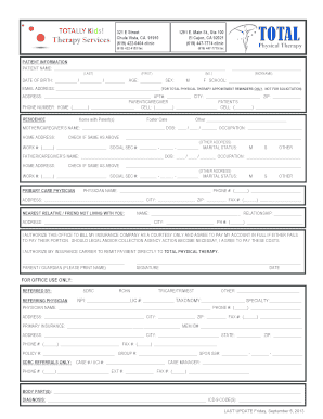Patient Information Form