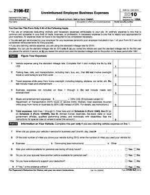 IRS Form 2106-EZ