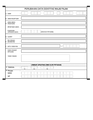 Taxpayer Identity Change Form
