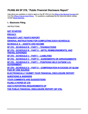 SF 278 Public Financial Disclosure Report