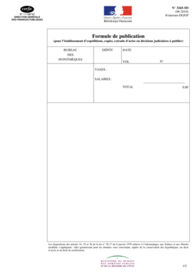 Formule de publication
