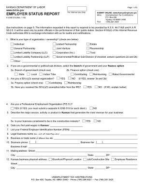 Kansas Employer Status Report