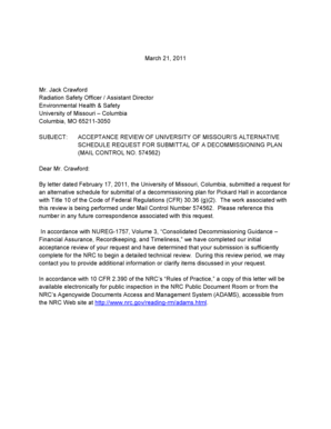 School acceptance letter - decommissioning letter template