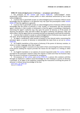 633B119 Acknowledged power of attorney acceptance and - legis iowa