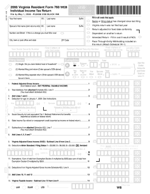 Virginia Resident Form 760 WEB