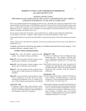Resident Census and Conditions Form