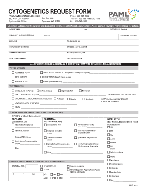 Cytogenetics Request Form