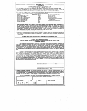 Alabama Traffic Violation Notice