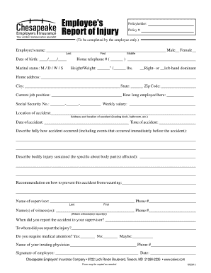 Accident Investigation Forms